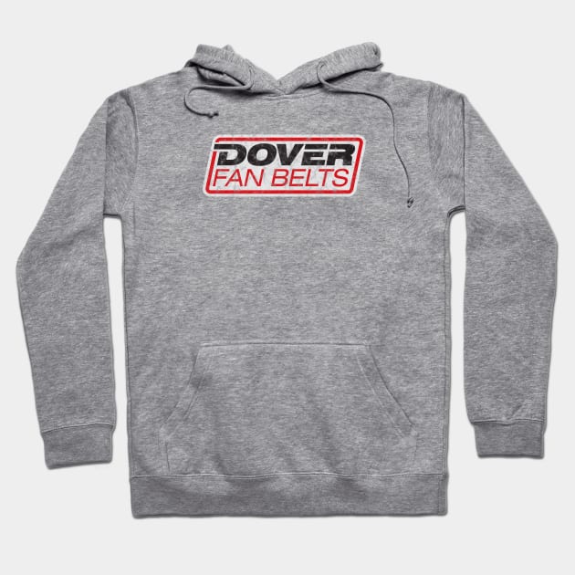 Dover Fan Belts (New Design - White - Worn) Hoodie by jepegdesign